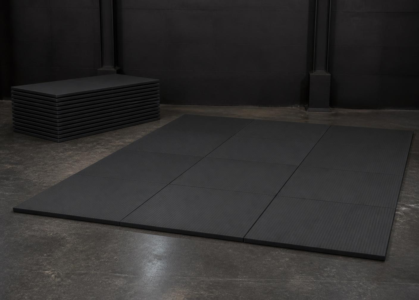 40mm black tatami judo mats with straight flat edges